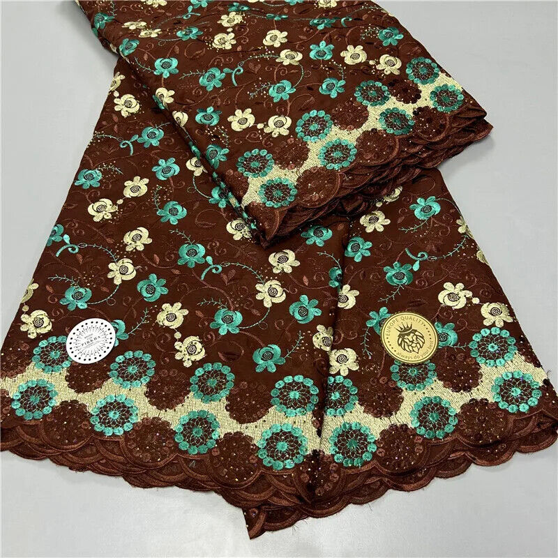 5 yard Swiss lace latest heavy beaded Embroidery 100% lace popular