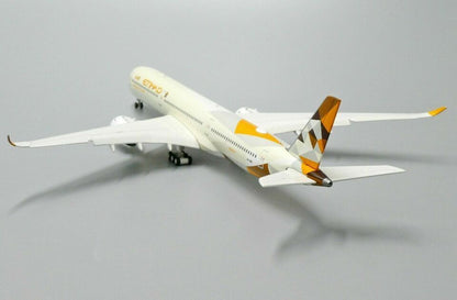 1:400 JC Wings ETIHAD AIRBUS A350-1000 Passenger Plane Flap Down Diecast Model