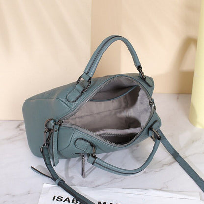 Crocodile Pattern Handbag Genuine Leather Elegant Shoulder Bag Wide Strap Totes