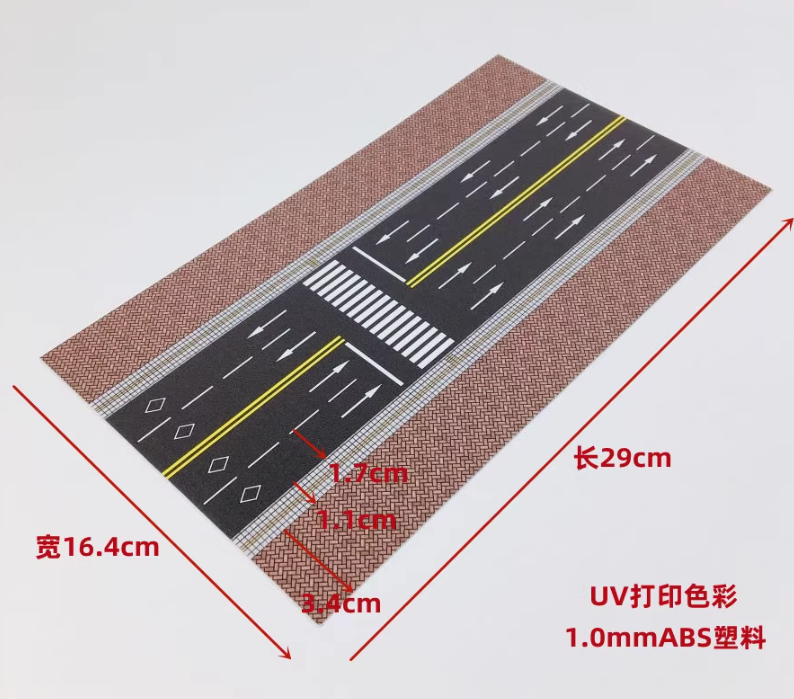 1:64 Scale City Simulation Road Model Crossroad Scene Display Model Toy