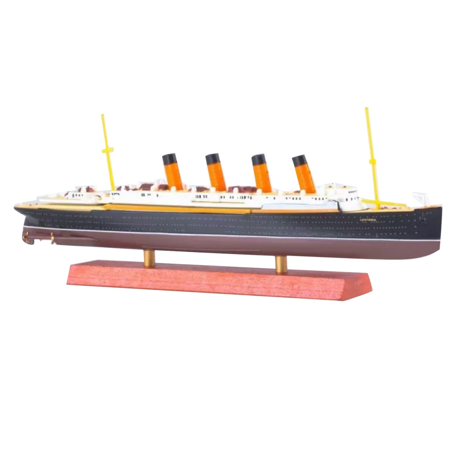 Alloy 1/1250 Scale RMS Lusitania Cruise Ship Model Boat Toy Gift Collection