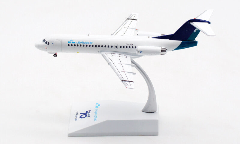 1:200 JC Wings KLM cityhopper Fokker70 Passenger Airplane Diecast Aircraft Model