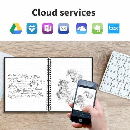 Notebook A6 Size Smart Reusable Erasable Erase Notepad Note Pad Lined Pen Paper