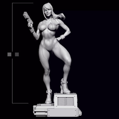 1/24 resin figure model Galaxy Female Warrior 3D Printing unassembled unpainted