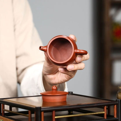 100ml Chinese Tea Pot Real Yixing Zisha Dahongpao Clay Marked Handmade Pot New