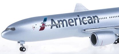 1:200 32CM Hogan American BOEING 777-200 Passenger Airplane ABS Plastic Model