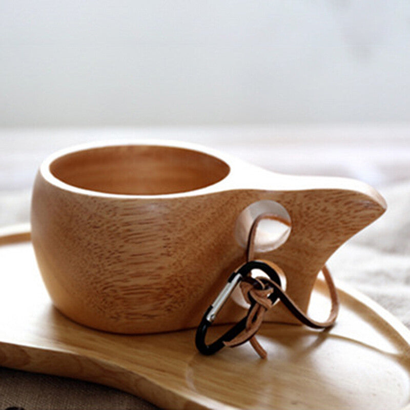 Handmade Wooden Cup Lapland Kuksa Tea Coffee Milk Drinking Mug Birthday Gift