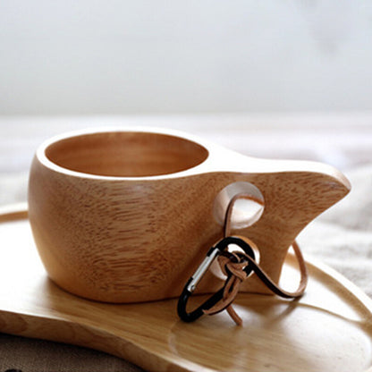 Handmade Wooden Cup Lapland Kuksa Tea Coffee Milk Drinking Mug Birthday Gift