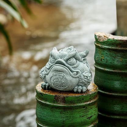 Chinese Stone Tea Pet Ornaments Toad Tea Figurine Sculpture Teaware Accessorie