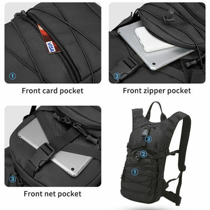 15L Tactical Backpack 800D Oxford Hiking Outdoor Cycling Camping Bag 45*24*12 CM