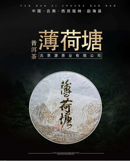 Pu'er Tea Mint Sugar Raw Tea 200g Qizi Cake Ancient Natural Puerh Tea