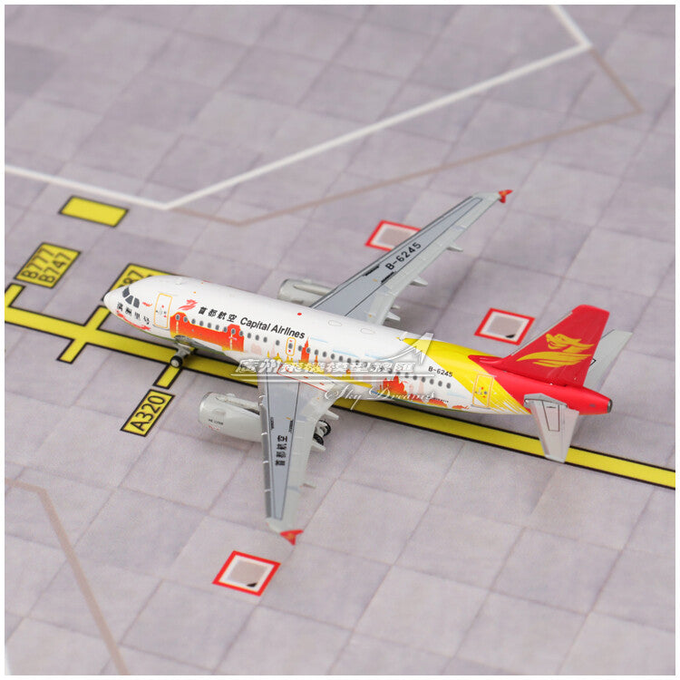 1:400 JC Wings Capital Airlines AIRBUS A319 Passenger Airplane Diecast Model