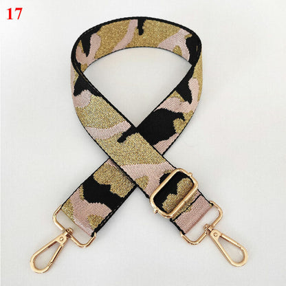 Camouflage Print Bag Shoulder Strap Handbag Replacement Adjustable Belt Handle