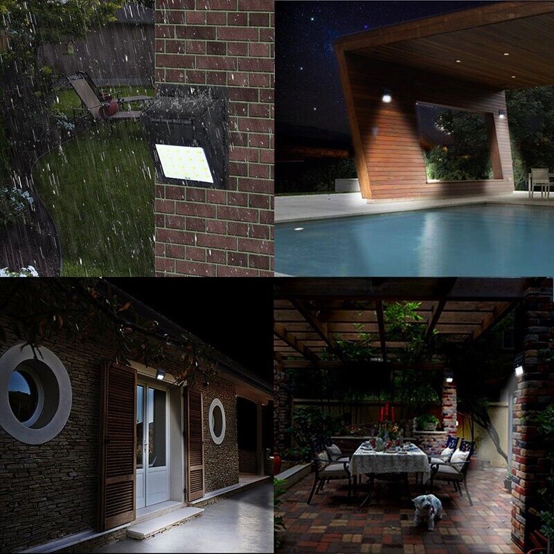 Lampara Solar Luces Solares De Seguridad Para Exteriores Luz 20 LED De Pared US