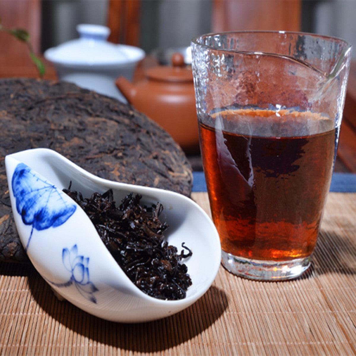 Ripe Pu Erh Tea Cake 357g Chinese Wild Puer Tea Tree Puerh Black Tea Pu-erh Tea
