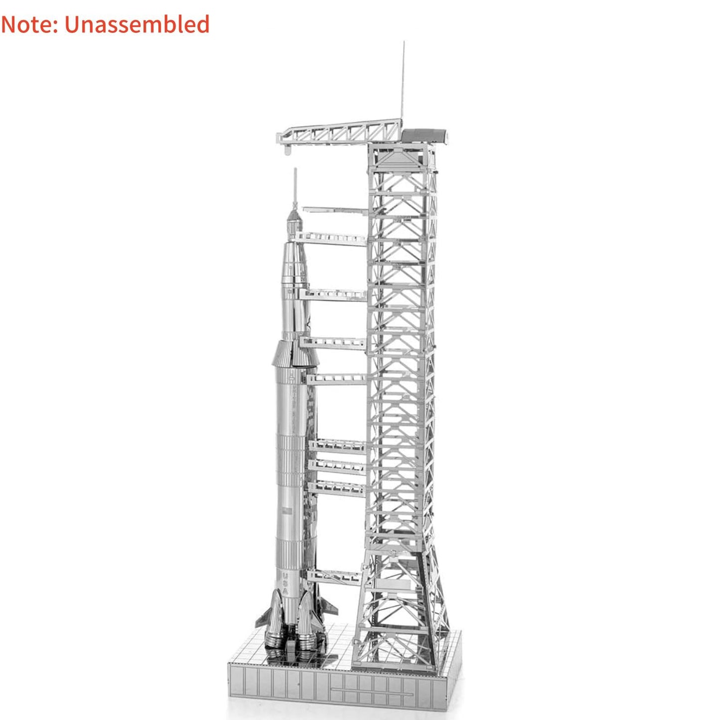 1/770 Metal High Quality USA Apollo 11 Saturn V w/ Gantry Unassembled Model