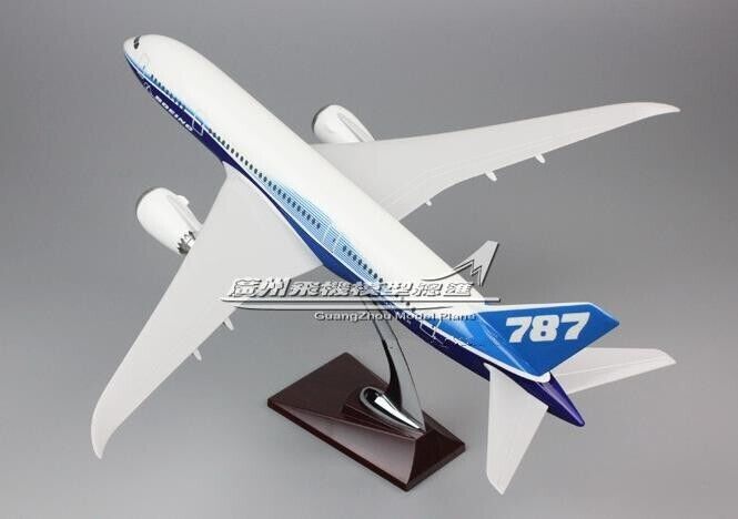 43CM 1:130 DREAM LINER BOEING 787 N787BX Passenger Airplane Resin Aircraft Model