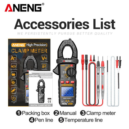 ANENG CM85 Digital Multimeter Tester AC DC Volt Ohm Amp Clamp Meter Auto Range