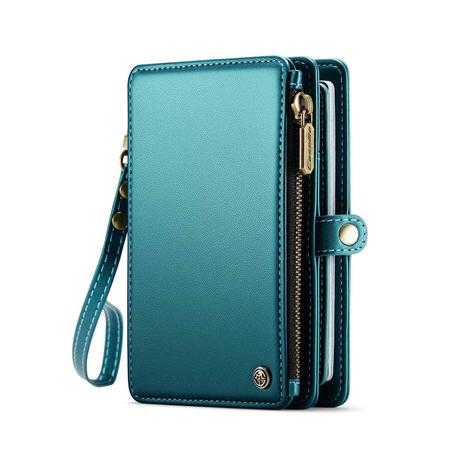 Passport Holder for Travel, Passport Case Wallet With Strap Wristlet and Zipper