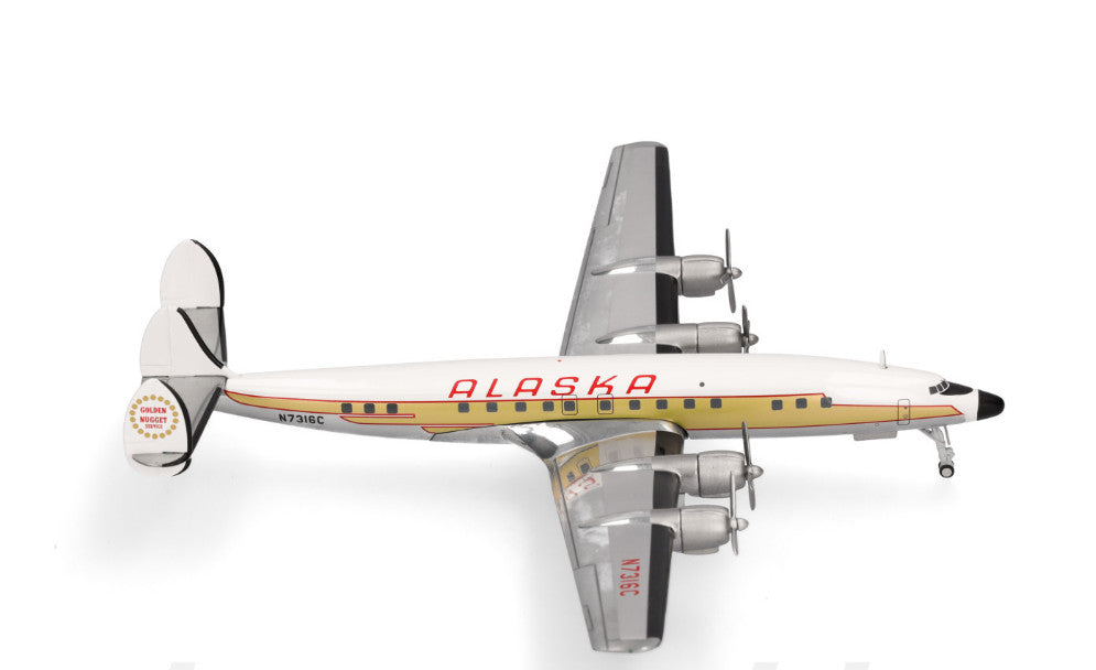 1:200 Herpa ALASKA Lockheed L-1649 Passenger Airplane Diecast Aircraft Model
