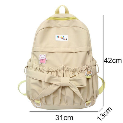 Fashion Waterproof School Bag Cotton Backpack Traveling Laptop Bags 31*13*42 CM