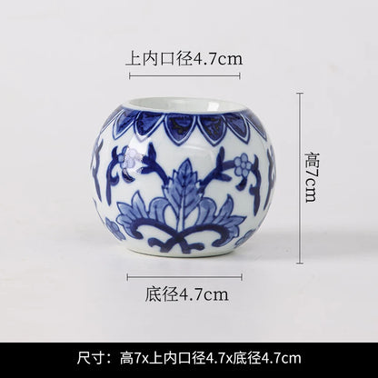 Blue and White Porcelain Ceramic Household Dining Table Desktop Decoration
