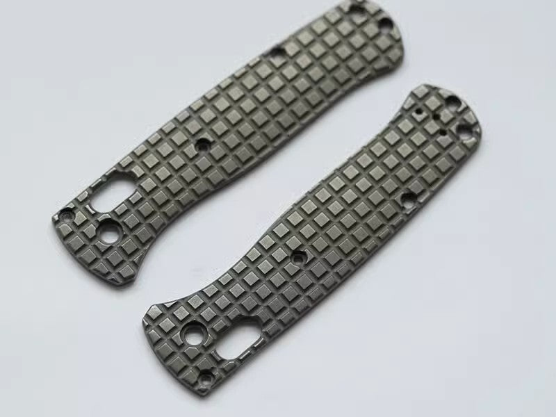 1 Pair Custom Made TC21 Titanium Alloy Handle Scales for Benchmade Bugout 535