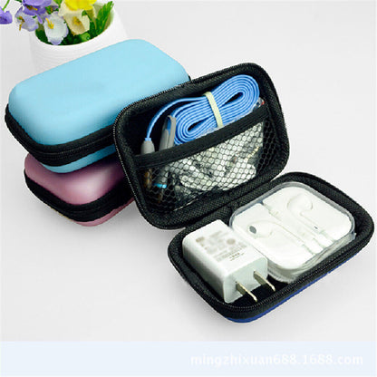 Earphone Pouch USB Data Charger Cable Organizer MINI Storage Bag Travel Case*US