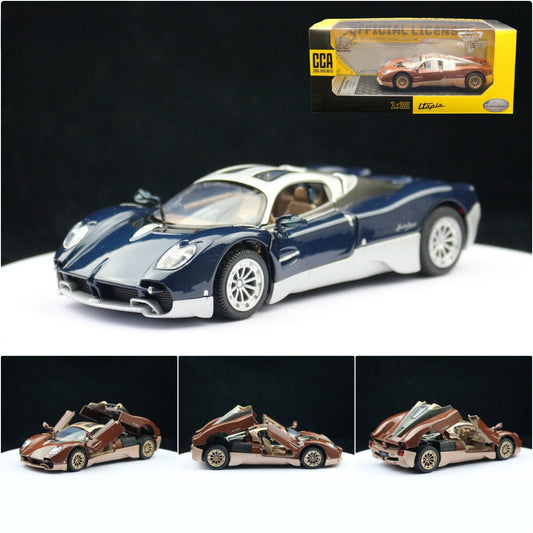 1:32 Diecast Pagani Utopia Supercar Metal Car Model Toy Pull Back Sound Light