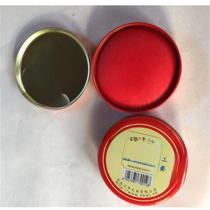 Art Calligraphy Stamp Seal Painting Red Ink Paste Round Office Yinni