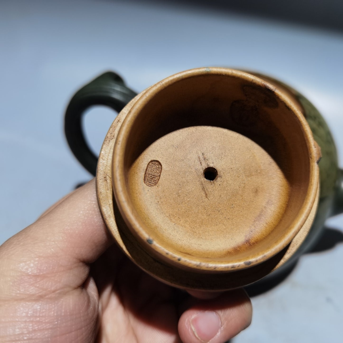 Chinese Yixing Zisha Clay Handmade Carve Watermelon Kung Fu Tea Exquisite Teapot
