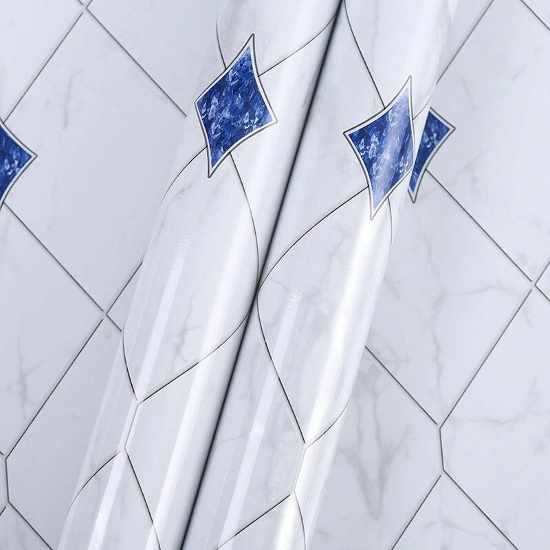 Kitchen PVC Wall Stickers 60cm x 10m Bathroom Self-adhesive Waterproof Wallpaper
