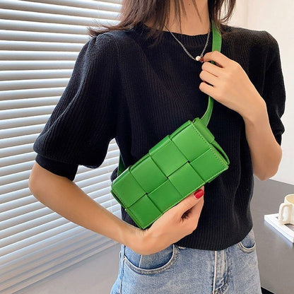 Leather Woven Bags Luxury Shoulder Bag Fashion Hand Bag Messenger bag for Women