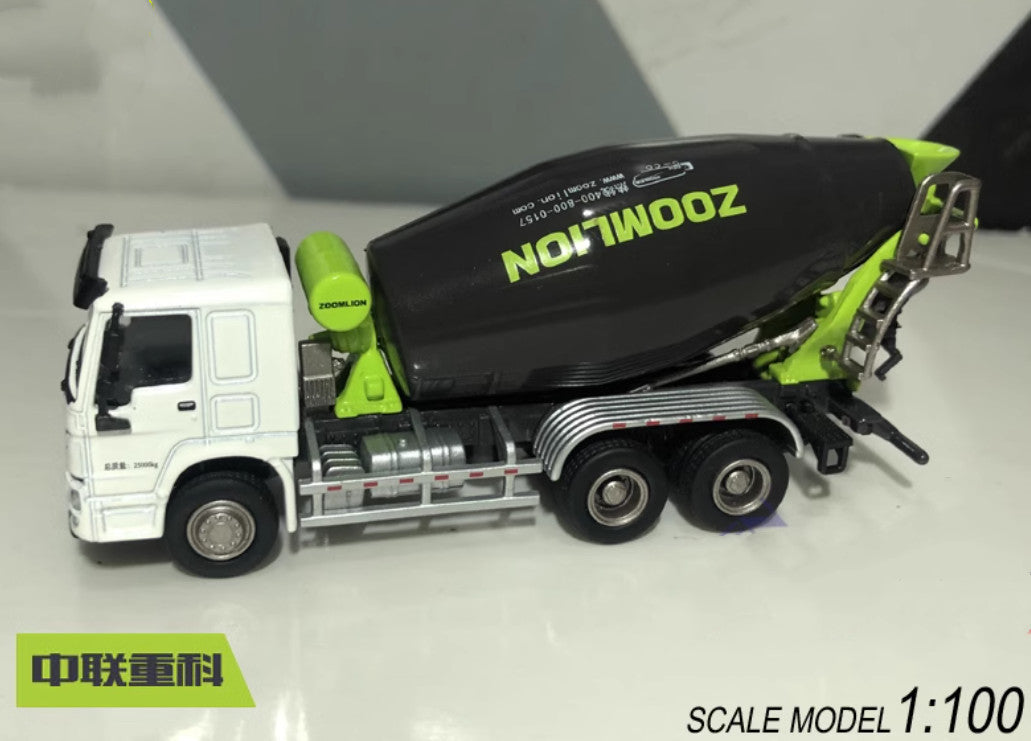 1:100 ZOOMLION ZLJ5253GJBHE Mixer Vehicle Diecast Truck Model Collection