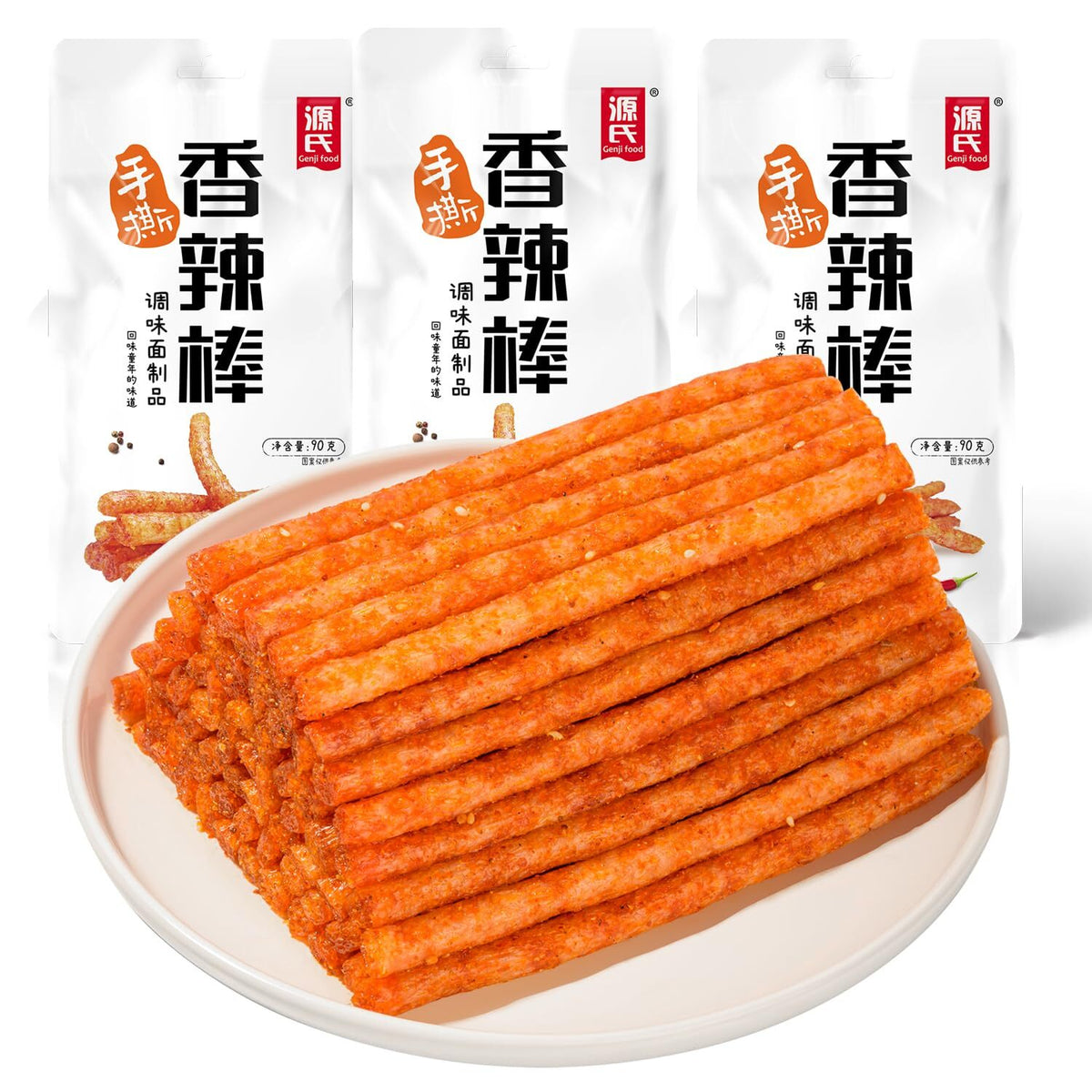 Specialty Snack Latiao Spicy Gluten Strips Vegan Gluten