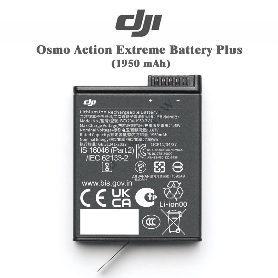 DJI Osmo Action Extreme Battery Plus(1950mAh) For Osmo 360/Osmo Action6/5Pro/4/3