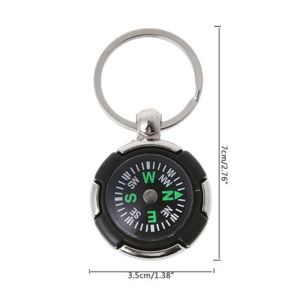 Outdoor Camping Hiking Mini Compass Navigator Portable Keychain Tool 7*3.5CM 1PC