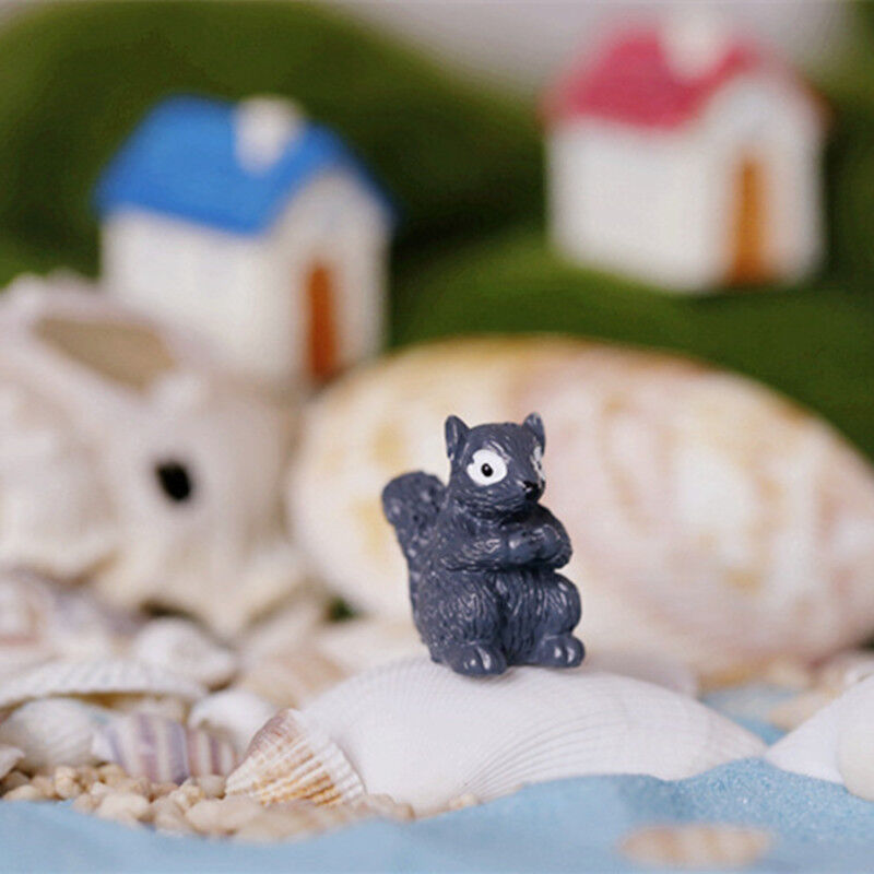 Miniatures Decoration Cartoon Garden Squirrel Ornament Figurines Micro Landscape