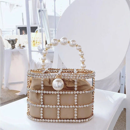 Diamonds Basket Evening Clutch Bags Women Handbags Ladies Wedding Party