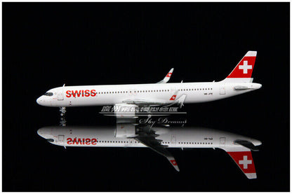 1:400 JC Wings SWISS AIRBUS A321neo Passenger Airplane Diecast Aircraft Model