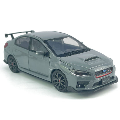 1/32 Subaru WRX STI Model Car Diecast Toy Vehicle Toys for Boys Kids Gifts Gray