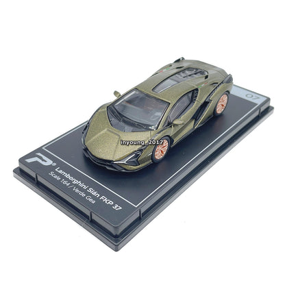 1/64 Lamborghini Sian FKP 37 Model Toy Car Diecast Toy Vehicle Kids Adults Green