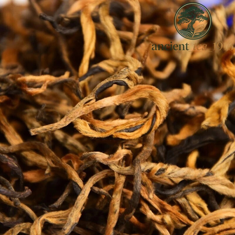500g 400 Years Ancient Tree Golden Buds Dian Hong Yunnan Black Tea Brick Red Tea