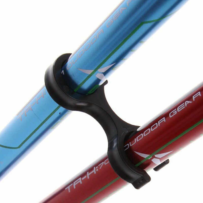 2Pcs Walking Sticks 4 Joints Telescopic Trekking Climbing Hiking Walking Rubber