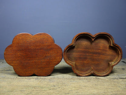 Collections Chinese Rosewood Carved Exquisite Thumb Ring Box Ring Storage Box