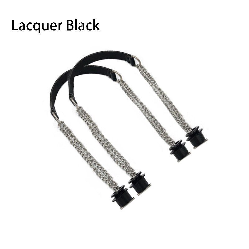 Synthetic Leather Chain Handle Silver Aluminum Handle Bag Handbag Accessories