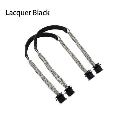 Synthetic Leather Chain Handle Silver Aluminum Handle Bag Handbag Accessories