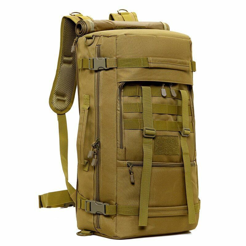Outdoor Tactical Backpack 50L Large Bag Multifunction Trekking Hunting Hiking