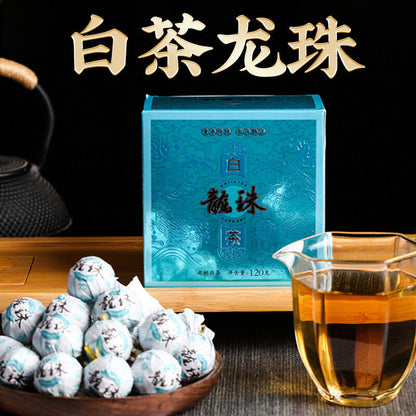 120g Yunnan Pu'er Tea White Tea Dragon Pearl Moonlight White One Bud One Leaf