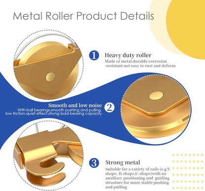 4-Pack Heavy-Duty Sliding Screen Door Rollers – Compatible with KDEX20 & Most Br